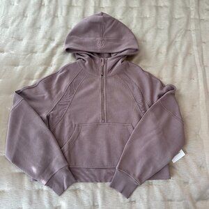 NWT lululemon Scuba Oversized Half Zip (Rose Gold Zip) - M/L